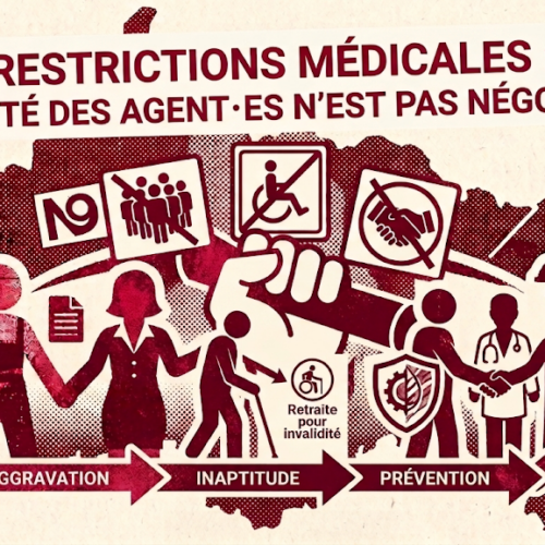 Restrictions médicales : la santé des agent·es n’est pas négociable
